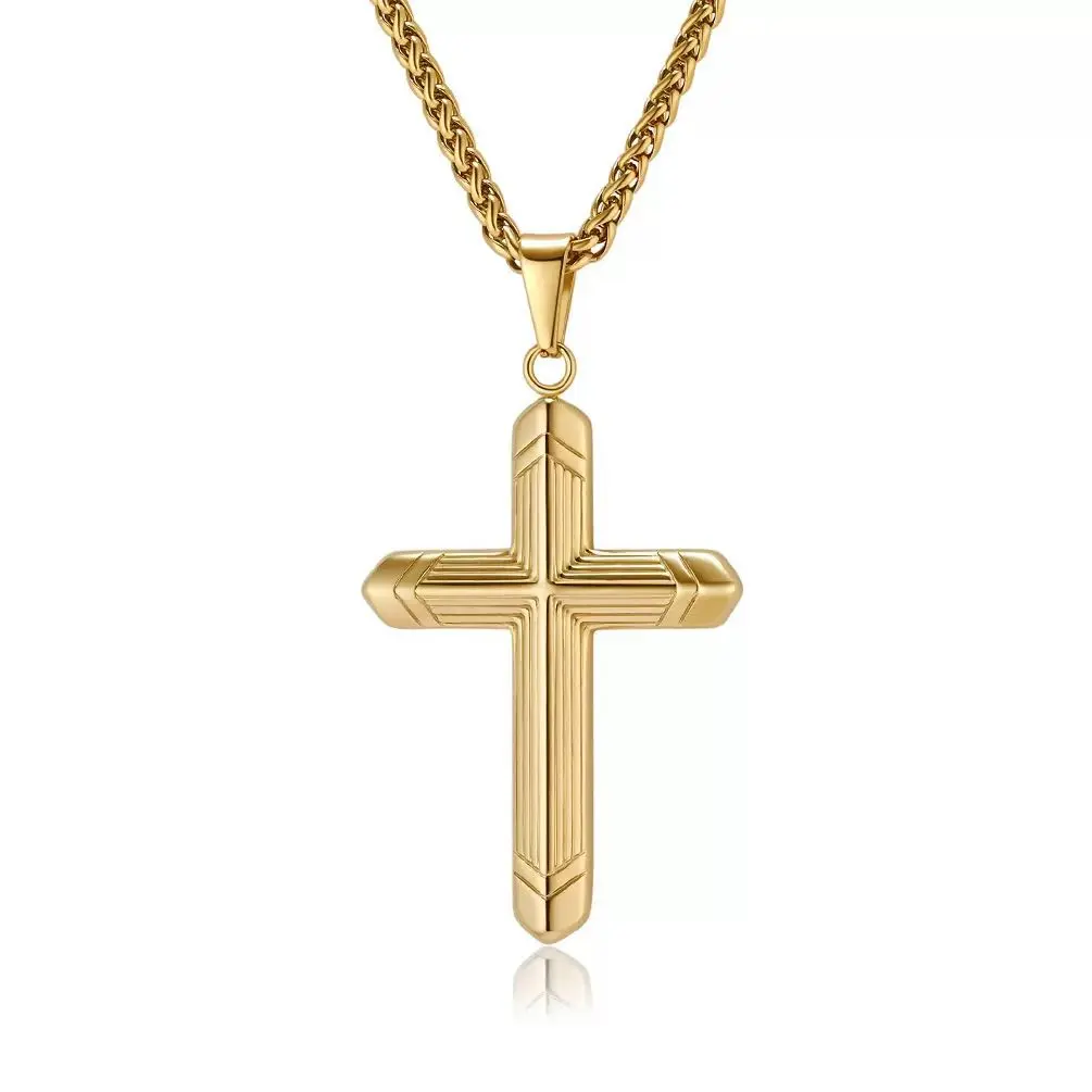 Line cross pendant