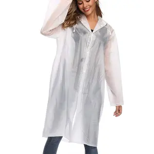 Reusable Unisex Long Outdoor Raincoat, Lightweight Rain Coat, High Breathable Waterproof Fabric, Universal Fit, Full Coverage Protection, Portable Storage Design