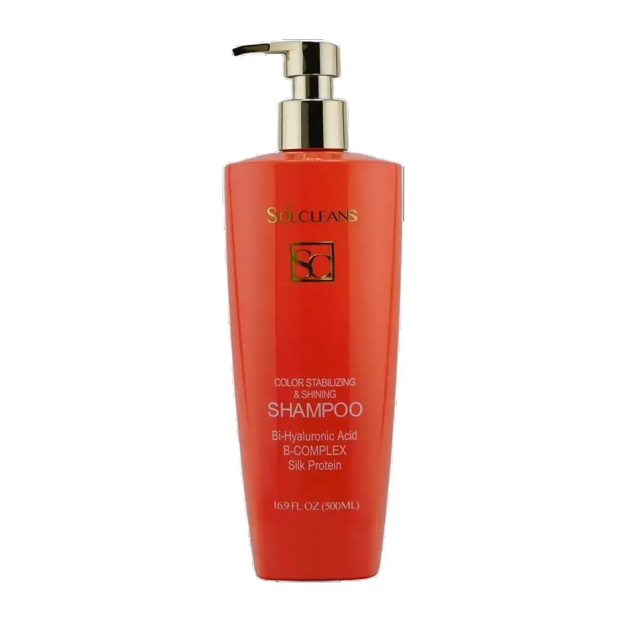 SOLCLEANS Color Stabilizing & Shining Shampoo/Serum Shampoo/High Concentration/Gently Cleanses/Prevent Color fading/Enhance Shine/Reduce frizz without weighing down medium to thick hair types/Salon quality/Safe for color-treated hair/Nourishes and Hydrate