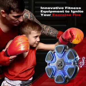 Music Boxing Machine with Gloves for Adults Boxing Machine Wall Mounted Music, Smart Connection Boxing Equipment for Home and Gym, Training Machine with Electronic Wall Mounted