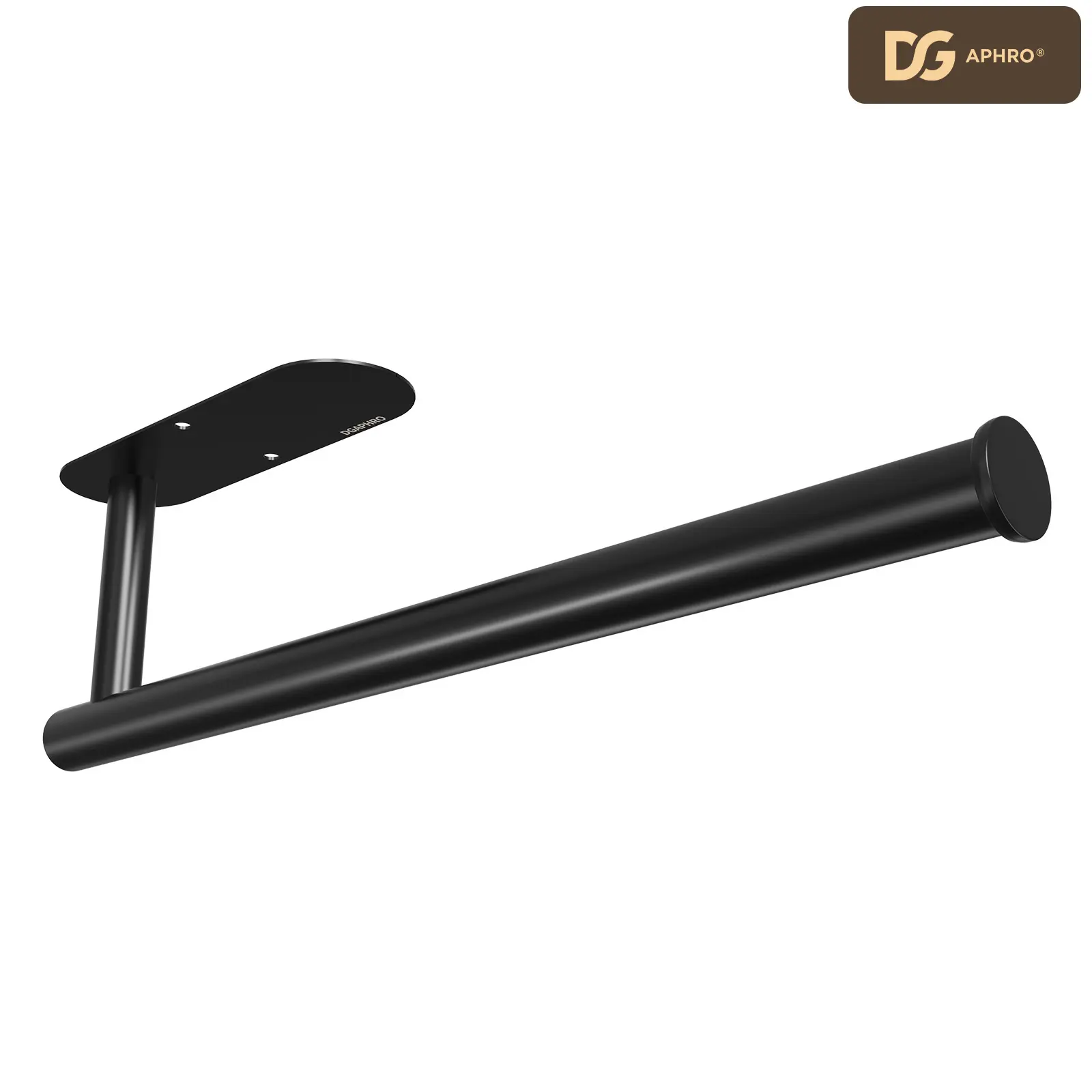 DGAPHRO Paper Towel Holder,Self Adhesive or Drilling Paper Towel Holders Under Cabinet,SUS304 Stainless Steel, Space-Saving, Easy Installation for Kitchen, RV & Bathroom-13" Towel Rack for Rolls, Plastic Wrap & More,Dispenser Bin.