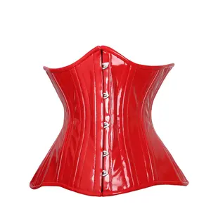 Red Latex Under Bust Corset for Women – Waist Trainer