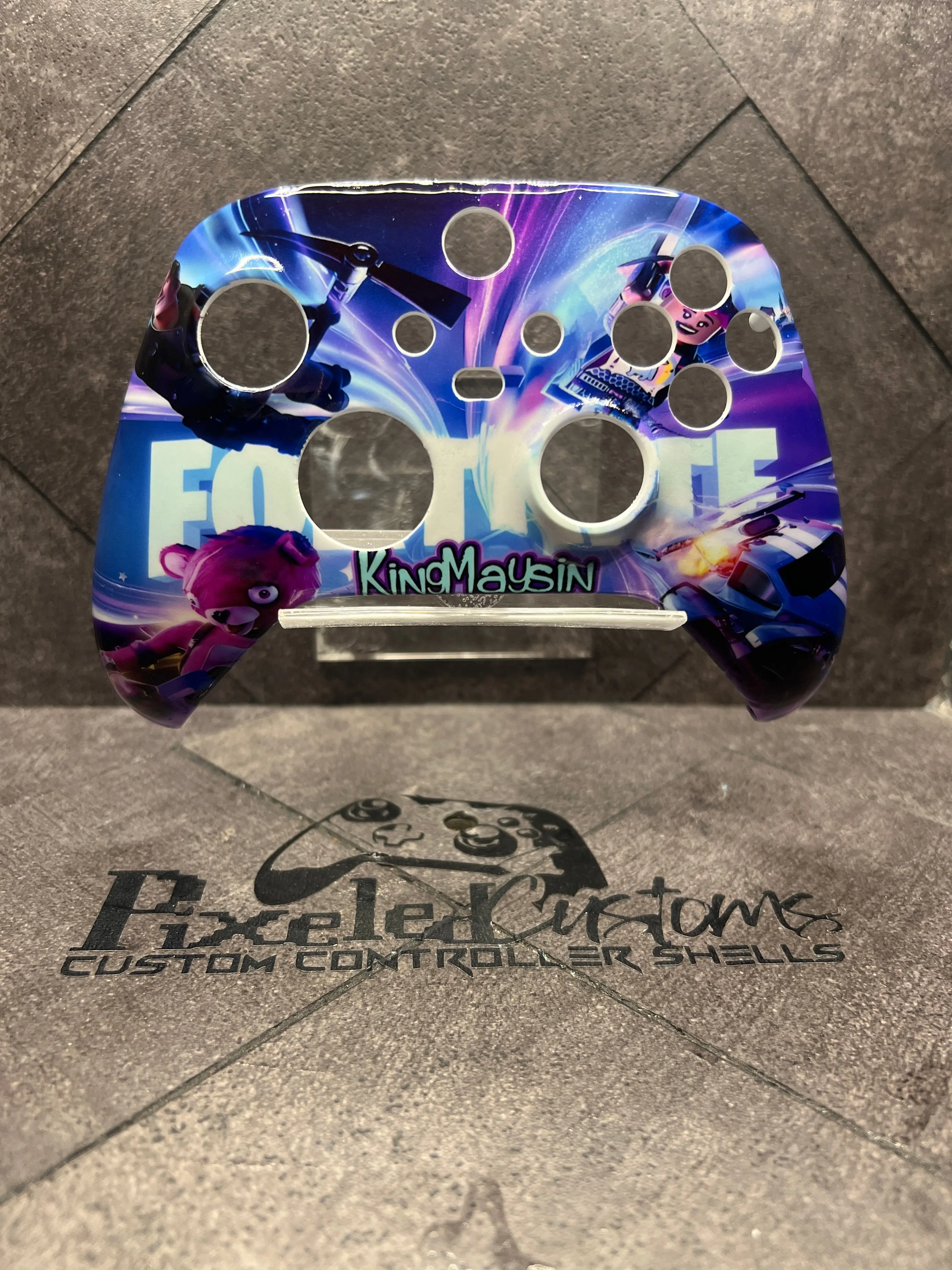 BLACK PURPLE FORTNITE Custom Controller Shell for Xbox S/X