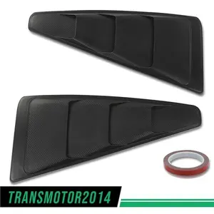 Fit For Ford Mustang 05-14 Window Louvers Air Vent Scoop Shade Trim Carbon Style