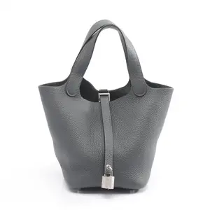 Pre-owned HERMÈS Calfskin Shoulder Bags Hermes Picotin Lock PM Handbag