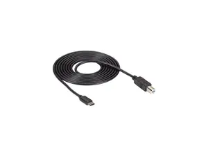 Black Box USBC2TYPEB-2M 6.56 ft. Black USB 3.1 Cable - Type C Male to USB 2.0 Type B Male, 2-m (6.5-ft.)