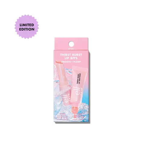e.l.f. SKIN Thirst Burst BFF Lip Duo - Limited-Edition Lip Care Kit with Exfoliating Sugar Scrub & Hydrating Lip Treatment | Smooths, Nourishes & Visibly Plumps Lips | Guava Scent, Vegan & Cruelty-Free