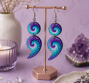 Semi Colon Earrings