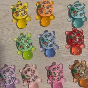 Turtles Acrylic Charm Luminous - Assorted Colors with Unique Designs