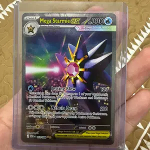 Mega Starmie EX SIR (Perfect Order) Authentic Collectible Cards, Official TCG English Collectible Trading Cards
