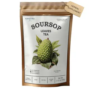 VINATURA Soursop Leaves Tea bags - All natural, Dye-free bag - Herbal Tea for Health - 30 tea bags - Make Sugar-Free, Natural Sweet Beverage