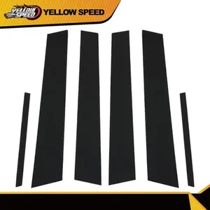 Window Pillar Posts Molding Cover Door Trims Fit For 2006-2011 Honda Civic Sedan