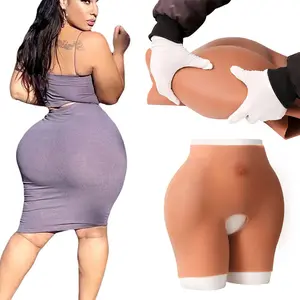 Silicone Booty Lifter Padded Underwear Women High Elastic Thick Invisible Butt Lifting Shapewear from 0.8cm to 2.6cm