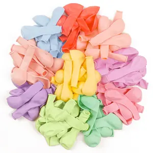 PartyWoo Pastel Balloons 50 pcs 5 Inch Small Mini Pastel Rainbow Color Latex Spring Balloons for Graduation Baby Shower Gender Reveal Easter Birthday Party Decorations