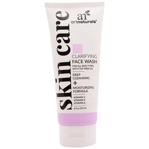 Artnaturals Clarifying Face Wash - (8 Fl Oz / 236ml) - Deep Cleansing and Exfoliation of Blackheads and Pimples - Infused with Cucumber and Aloe for Added Hydration
