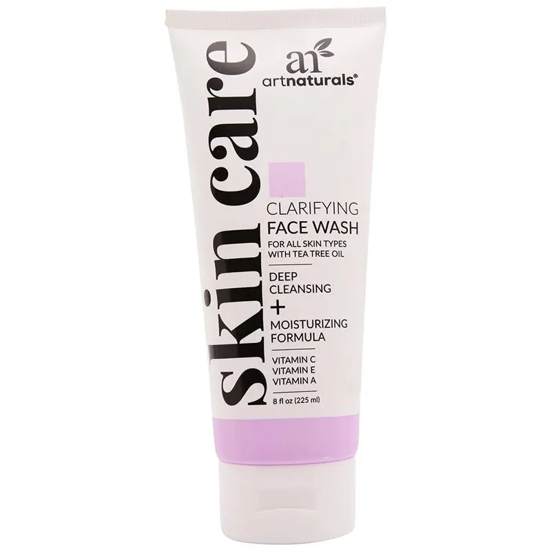 Artnaturals Clarifying Face Wash - (8 Fl Oz / 236ml) - Deep Cleansing and Exfoliation of Blackheads and Pimples - Infused with Cucumber and Aloe for Added Hydration