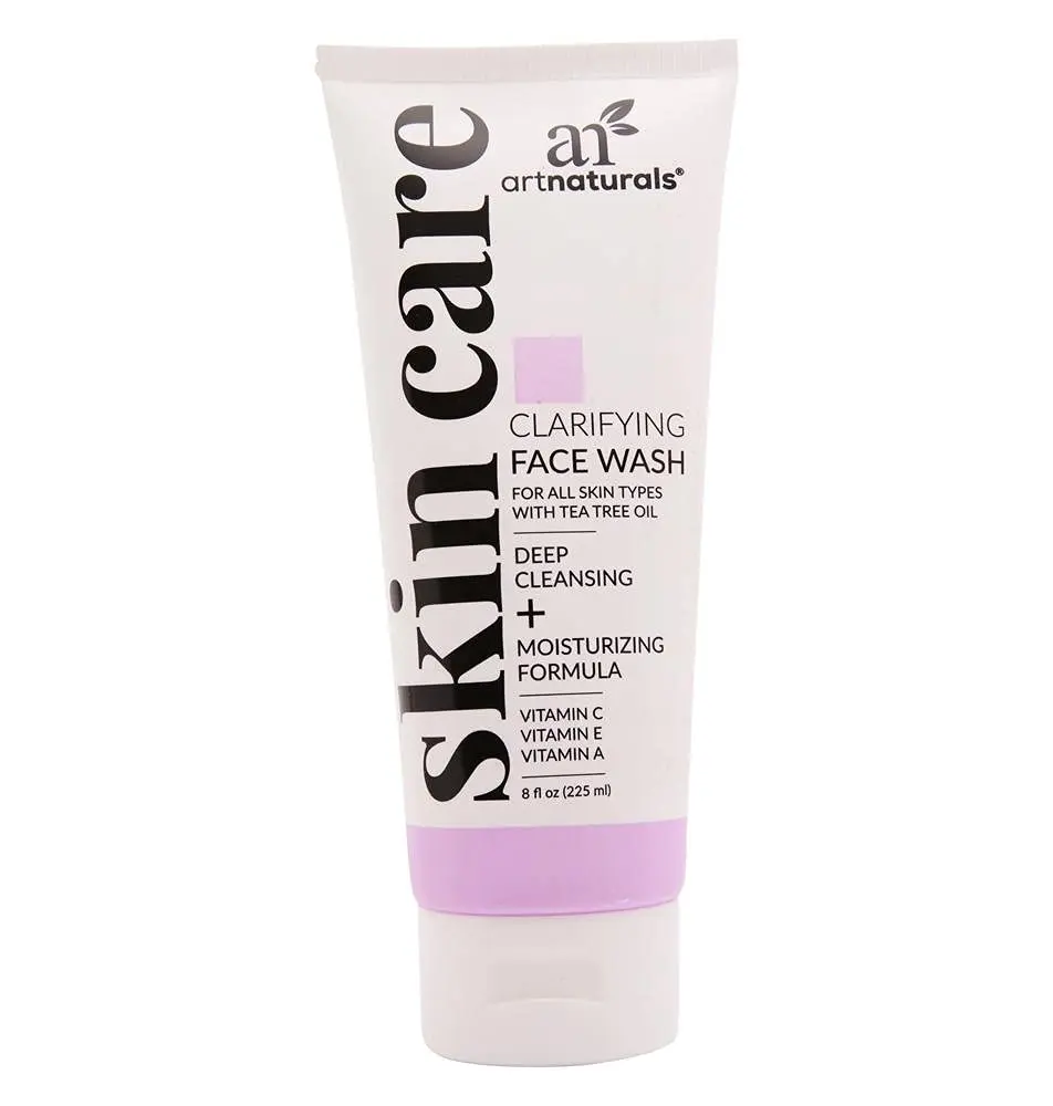 Artnaturals Clarifying Face Wash - (8 Fl Oz / 236ml) - Deep Cleansing and Exfoliation of Blackheads and Pimples - Infused with Cucumber and Aloe for Added Hydration