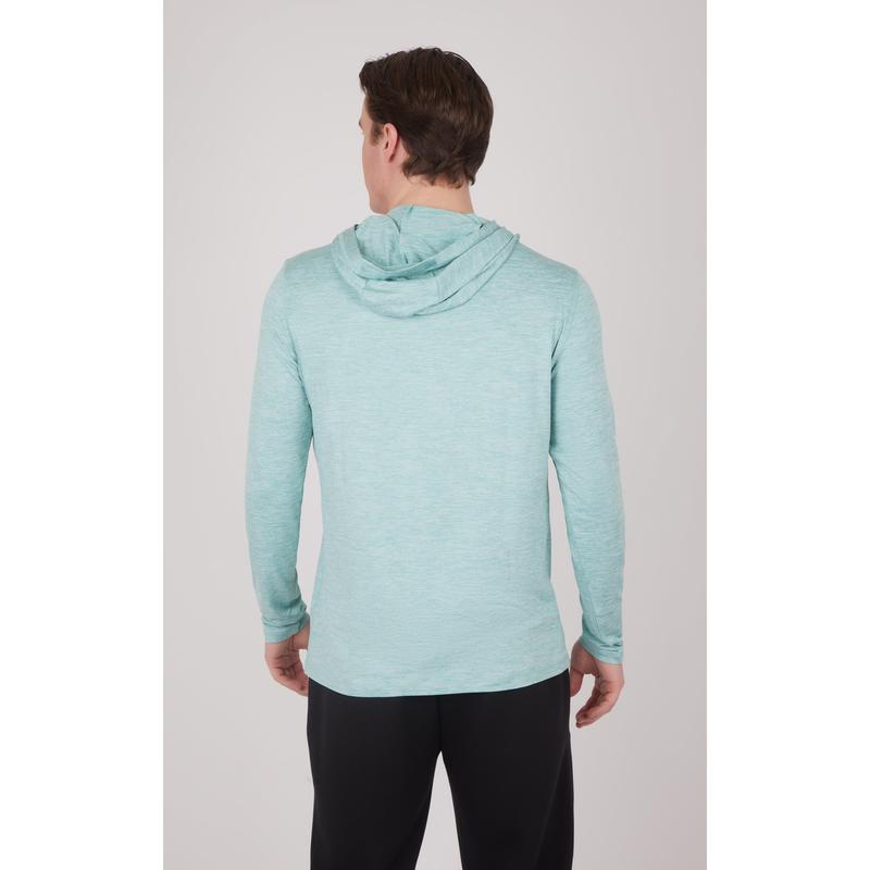 Men's Cationic Long Sleeve Hooded Shirt