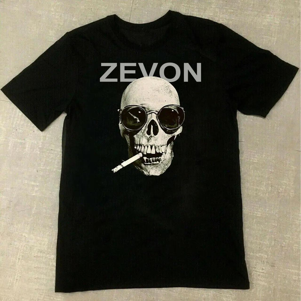 VTG Warren Zevon Skull T-Shirt US Size S-6XL, Made In USA, All Colors, Gift for Women Men, 100% cotton, Classic Fit, Unisex T-Shirt