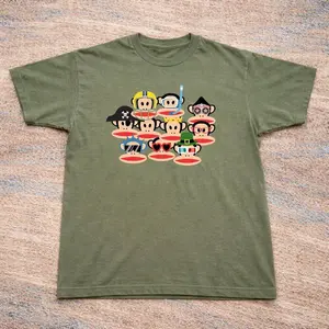 Paul Frank Graphic Baby Tee – Y2K Retro Cartoon Aesthetic Top