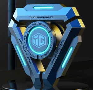 Glowing Metal Fidget Spinner | EDC Stress Relief Toy with Smooth High-Speed Spin