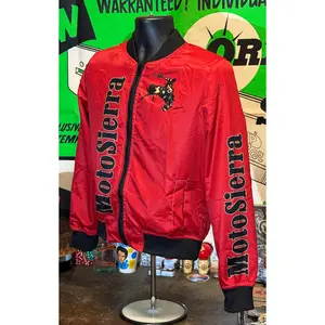 MotoSierra Red Women's Bomber Jacket