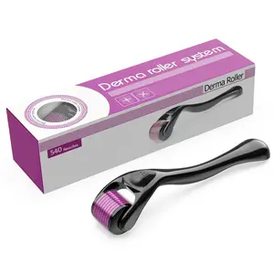 0.25mm Derma Roller 540 Titanium Needles for Facial Beauty Hair Microneedle Roller 540 Skin Care Micro Needle Tool Microneedling Face Lifting Roller