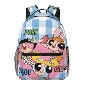 Large capacity Powerpuff girls backpack Powerpuff girls birthday decorations Laptop Backpack The powerpuff girls Full Print School Bookbag Shoulder Bag  Multipurpose Travel Daypack perfect for Back to School, party and holiday gifts