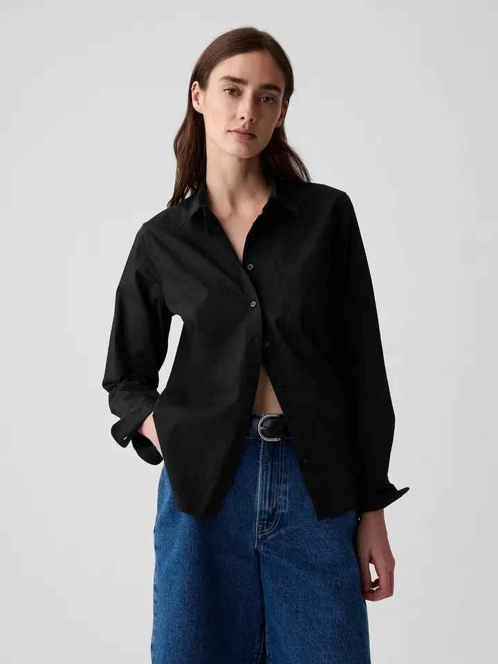 Gap Women's Organic Cotton Poplin Classic Shirt