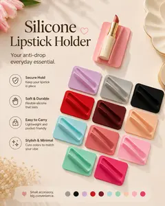 Silicone Lipstick Holder, Anti-Drop Makeup Grip, Cute Aesthetic Lipstick Accessory