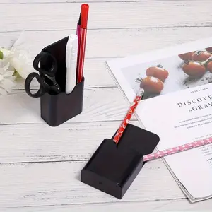 2pcs Magnetic Pen Marker Holders, S Size Magnetic Pen Pencil Holder Organizer Home Office Supplies Office Desk Accessories for Refrigerator Whiteboard Locker