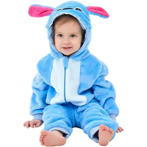 VVH Unisex Baby Animal Onesie Pajamas,Infant Flannel Halloween Cosplay Costume, Toddler Christmas Homewear/Sleepwear