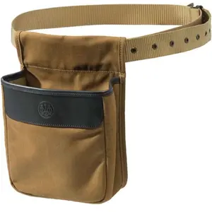 BERETTA Waxwear Leather Trimmed Oil-Finished Cotton Shell Pouch