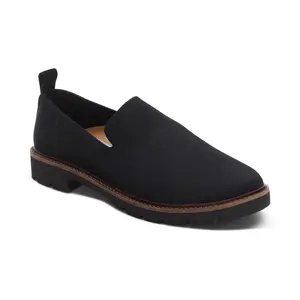 Aetrex Chloe Slip On Loafer - Black | Women's Orthotic Shoes with Arch Support for All-Day Comfort
