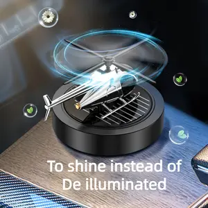 Car Rotating Helicopter Air Freshener Solar Helicopter Car Aromatherapy Diffuser Solar Mini Helicopter Car Diffuser Ornament for Center Console Office Home Furnishings