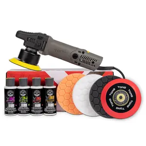 CHEMICAL GUYS TORQX Random Orbital Polisher Kit – Complete Paint Correction System with Dual Action Polisher, Pads & Compounds to Remove Swirls, Scratches & Oxidation, Delivers Professional Results for All Skill Levels