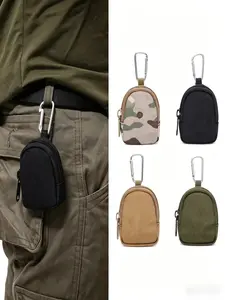 Outdoor Leisure Earphone Storage Bag, Wallet, Waist Pack, Car Key Holder, Portable Coin Pouch, Molle Strap, Outdoor Sports Backpack Accessory