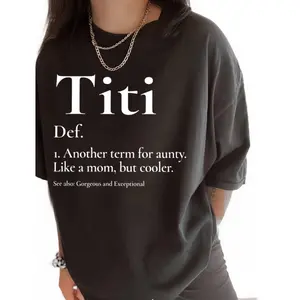 Casual Women's Aunt Shirt – Funny Auntie Definition Cotton Tee Fit Tshirt