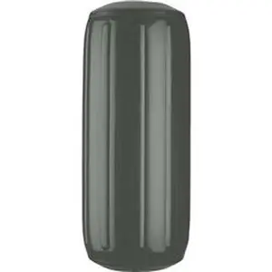 Polyform US HTM-3 Graphite Hole-Through-Middle Kayak Fender, 10.5 h x 27 w in., 7 lbs, Abrasion-Resistant, Even Wall Thickness
