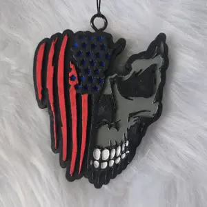 Skull Flag Car freshie