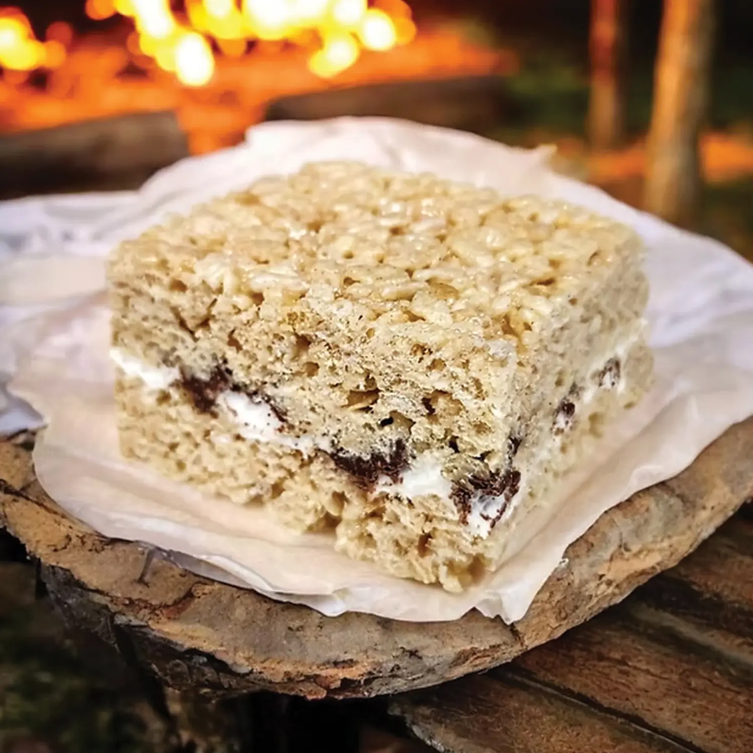 S'mores Rice Crispie Treat from Carrie's Crispies