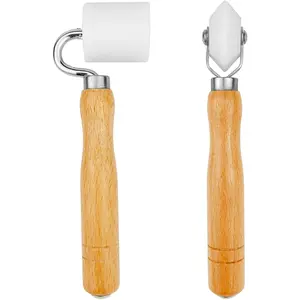 CARTINTS 2-Pack Wallpaper Smoothing Rollers for Flat and Corner Installations, Ideal for Wallpaper, Contact Paper, and Automotive Sound Deadening Applications