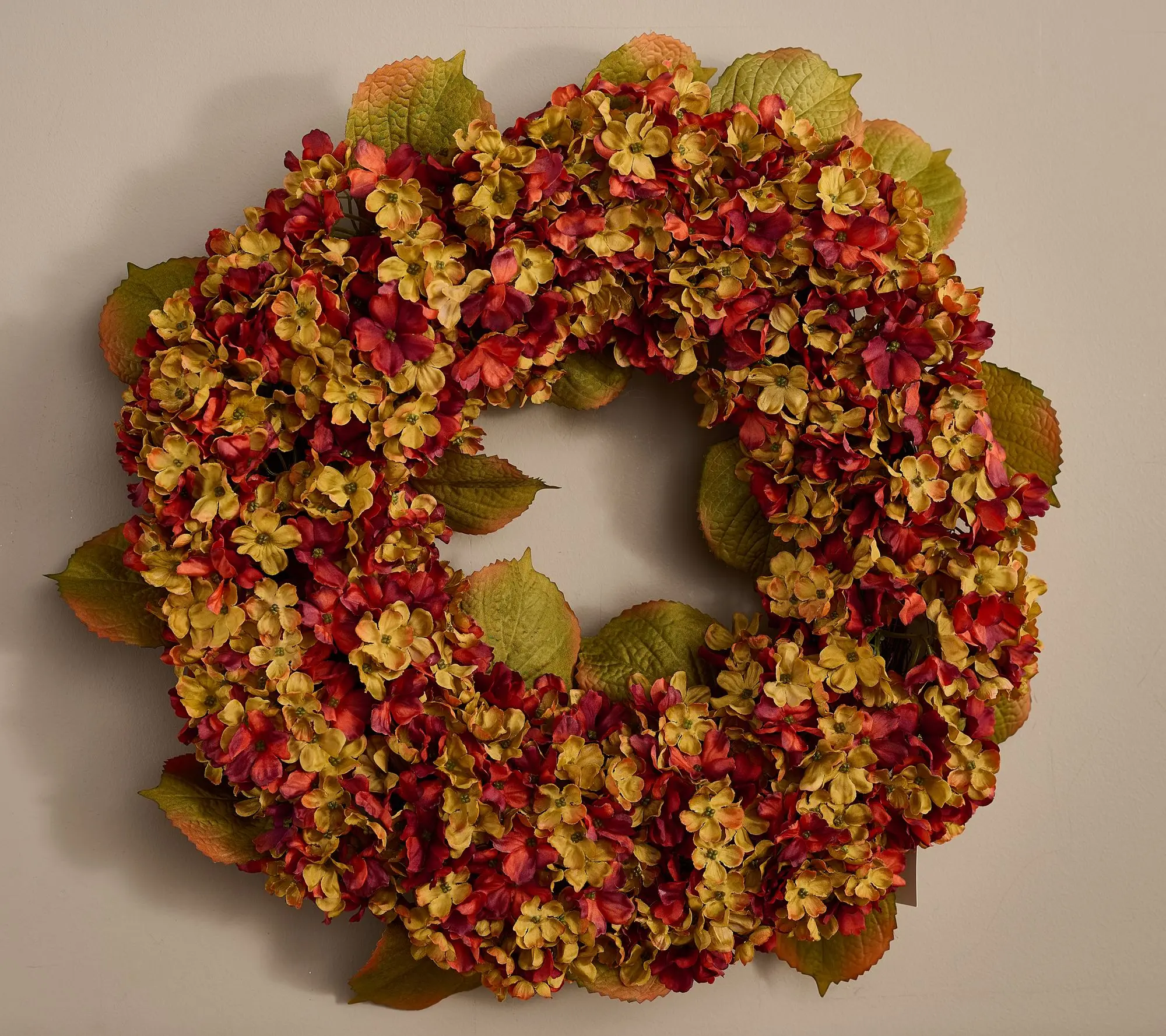 22" Autumn Hydrangea Wreath by Valerie 22" Autumn Hydrangea Wreath by Valerie