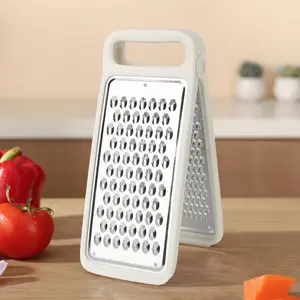 Stainless Steel Foldable Dual-Sided Grater, Vegetable & Fruit Slicer, Shredder Blade, Kitchen Tool for Easy Cooking Prep