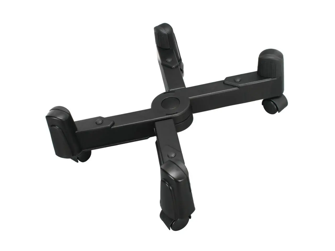 Syba SY-ACC65029 Mobile Desktop Tower Computer Floor Stand Rolling Caster Wheels and Adjustable Width from 6" to 10"