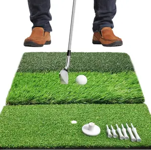 Golf Hitting Mat | Golf Training Mat for Swing Path Feedback/Detection Batting | Extra Replaceable Golf Practice Mat 16"X12" | Golf Gifts for Men/Women for Home Indoor Outdoor Cosportic