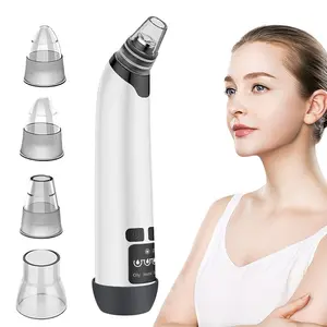 1 PC Rechargeable Blackhead Remover & Pore Cleanser Kit - USB Charging, Ergonomic Design with 3 Intensity Settings, Includes Multiple Nozzle Attachments, Ideal Skincare Gift for Enthusiasts