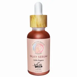 Silky Serum Unscented by Hadirose 1 FL OZ - Pure Red Saad Oil (Cyperus Rotundus), Organic Hair Growth Inhibitor, Permanent Hair Removal, Laser Hair Removal Maintenance
