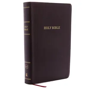 KJV Holy Bible: Personal Size Giant Print with 43,000 Cross References, Burgundy Bonded Leather, Red Letter, Comfort Print: King James Version by Thomas Nelson [Leatherbound Book]