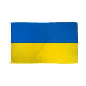 Ukraine Flag Banner - 2x3ft Dye Sublimation Print Polyester Banner, Festive & Party Supplies Backdrop for Home Decor